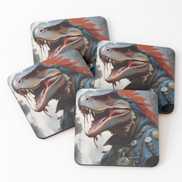 Artikelvorschau, KI-generierte Kunst, humanoider Raptor entworfen und verkauft von My Artprintz.