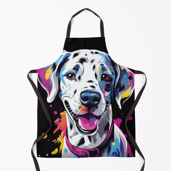 Item preview, happy colorful Dalmatian dog designed and sold by WallyPink.