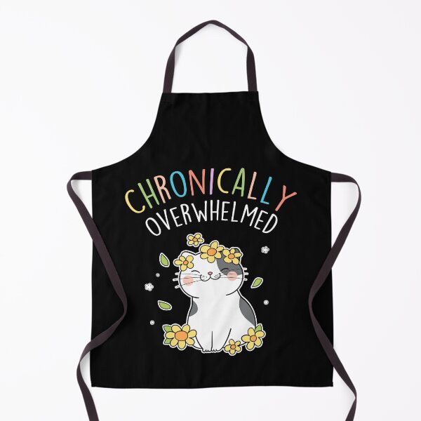Item preview, Chronically Overwhelmed ADHD Autism Cat designed and sold by Clara Hollins.