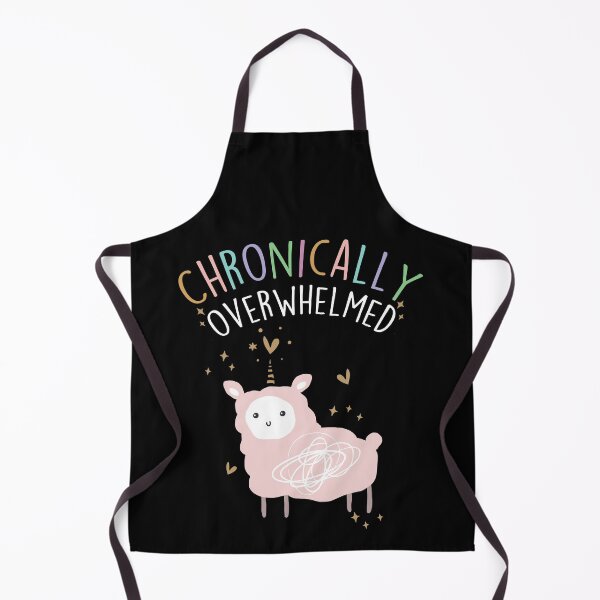 Item preview, Chronically Overwhelmed ADHD Autism Llamacorn designed and sold by Clara Hollins.