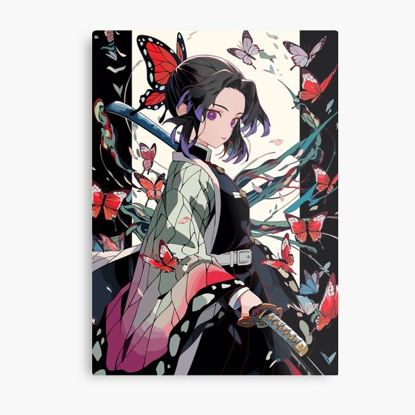 Nezuko - Anime Girl - Beach Waifu - Satin Poster - Original Demon Slayer Art