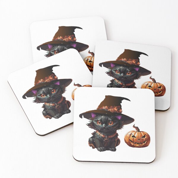 Item preview, Hermoso gato brujo con su calabaza amiga designed and sold by AlejaJorgeShop.