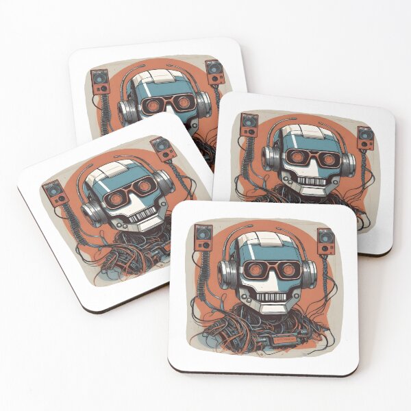 Item preview, Retro robot RoboGroove designed and sold by ThePastinPrints.