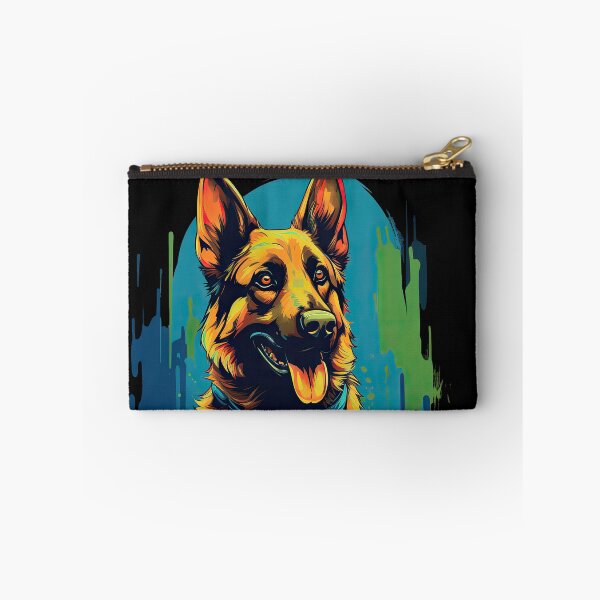 Item preview, colorful German Shepherd PopArt Style dog designed and sold by WallyPink.