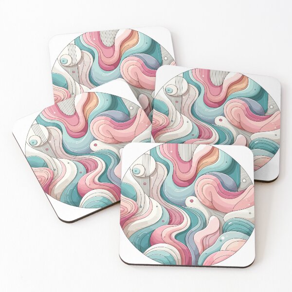 Item preview, Whimsical Waves: A Dance of Color and Curves designed and sold by OniumEth.