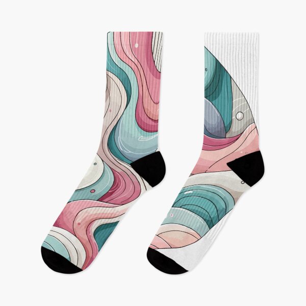 Item preview, Whimsical Waves: A Dance of Color and Curves designed and sold by OniumEth.