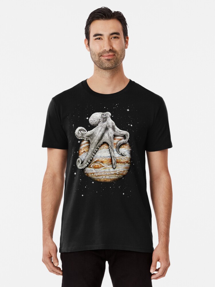 Imagen 1 de 6, Camiseta premium con la obra Cefalópodo celestial, diseñada y vendida por jamesormiston.