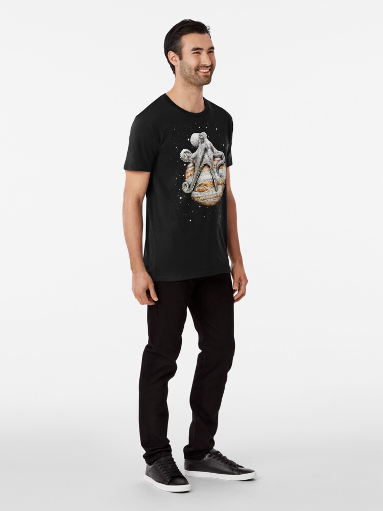 Imagen 3 de 6, Camiseta premium con la obra Cefalópodo celestial, diseñada y vendida por jamesormiston.