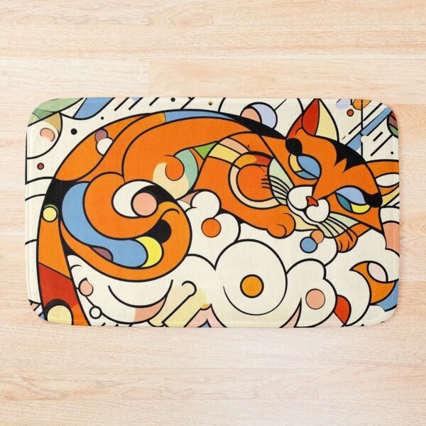 Item preview, A cat sleeping on a cloud. designed and sold by growing-mom.