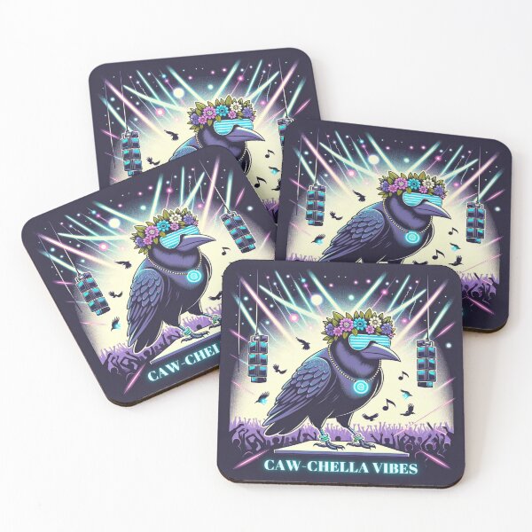 Item preview, Caw-Chella Vibes With Party Crow designed and sold by ZenEverAI.