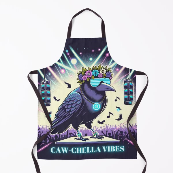 Item preview, Caw-Chella Vibes With Party Crow designed and sold by ZenEverAI.