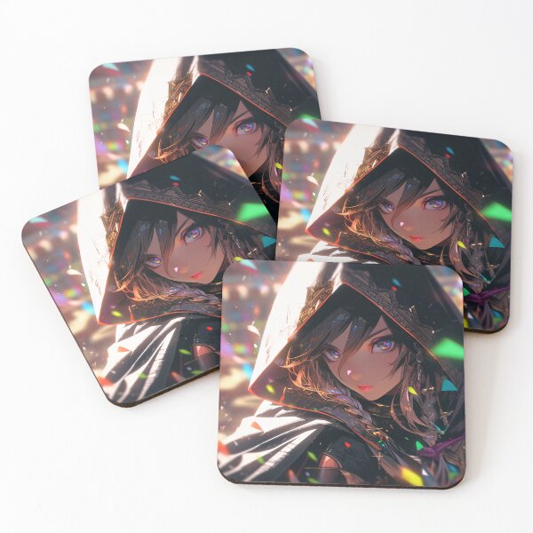Item preview, Cool Colorful Cloaked Rogue Assassin Anime Girl designed and sold by bubblegoth.