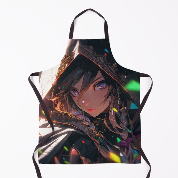 Item preview, Cool Colorful Cloaked Rogue Assassin Anime Girl designed and sold by bubblegoth.