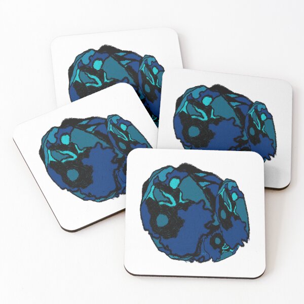 Item preview, Abstract round blue curves (white background) designed and sold by MentaLee.