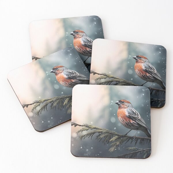 Item preview, Dreamy boreal purple finch collage designed and sold by etherElric.