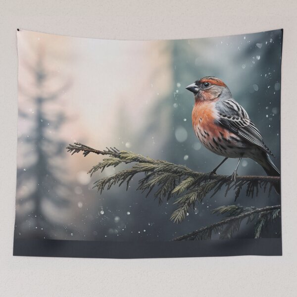 Item preview, Dreamy boreal purple finch collage designed and sold by etherElric.