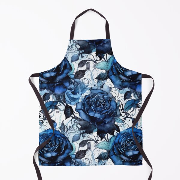 Item preview, Gothic Blue Roses Seamless designed and sold by MysticOzzy.