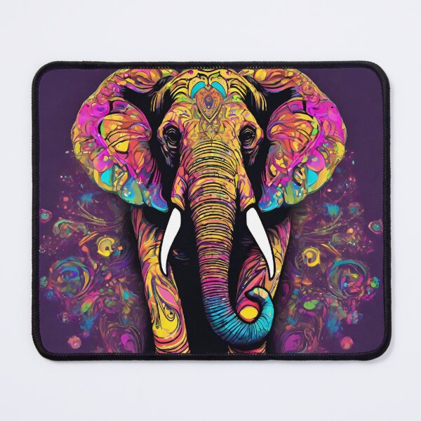 Item preview, Vibrant Elephants in Retro Style 2 designed and sold by PatternXS.