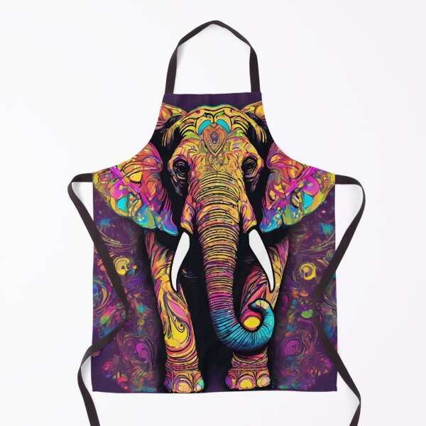 Item preview, Vibrant Elephants in Retro Style 2 designed and sold by PatternXS.