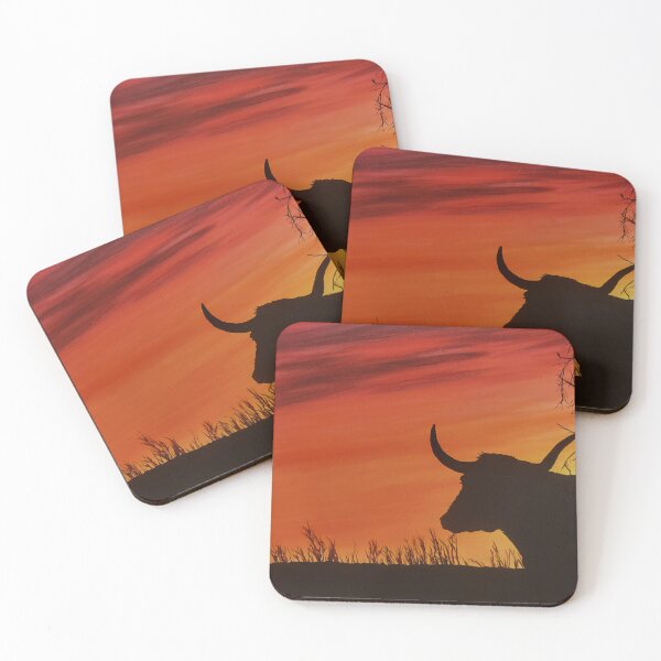 Item preview, Puesta de sol de cuernos largos designed and sold by WAC-Arts.