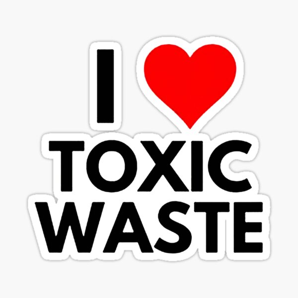 Item preview, I heart toxic waste funny designed and sold by ustaxazi.
