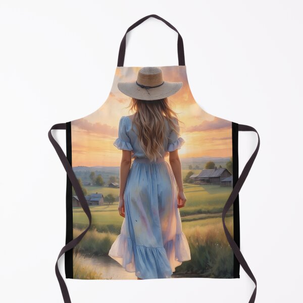 Item preview, Lovely Cowgirl Enjoying a Sunset After a Hard Days Work designed and sold by PlanetMarker.