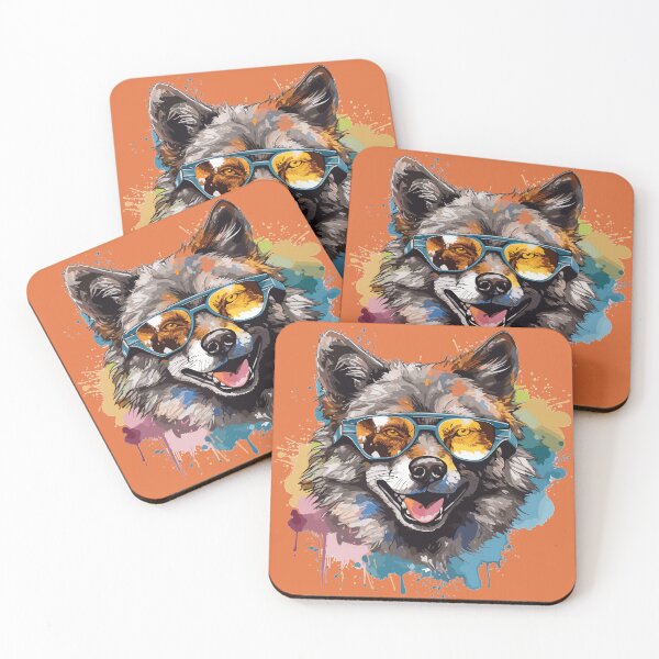 Item preview, Colourful/Colorful wolf with sunglasses 11 designed and sold by Batch-C91.