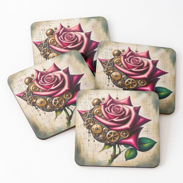 Item preview, Steampunk Red Rose designed and sold by NovosArt.