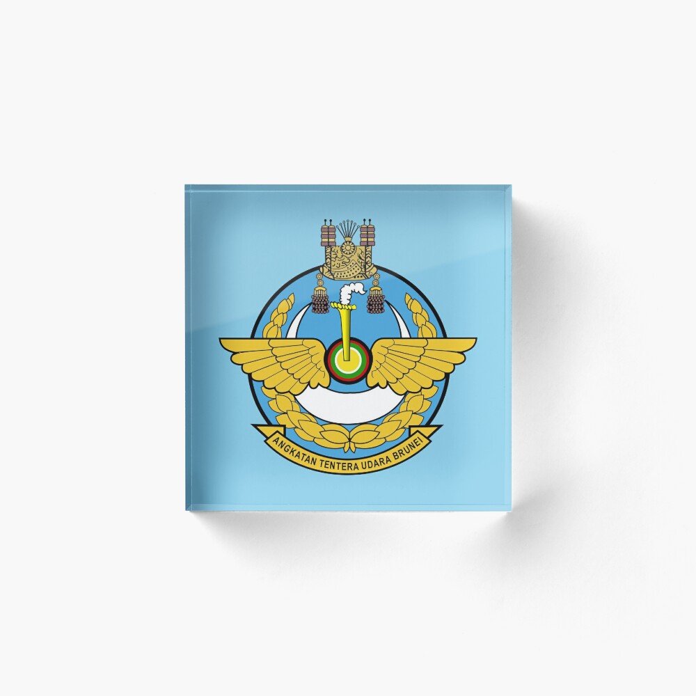 Royal Brunei Air Force Tentera Udara Diraja Brunei Acrylic Block By Wordwidesymbols Redbubble