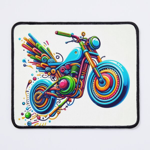 Item preview, hovering colorful motorcycle designed and sold by growing-mom.