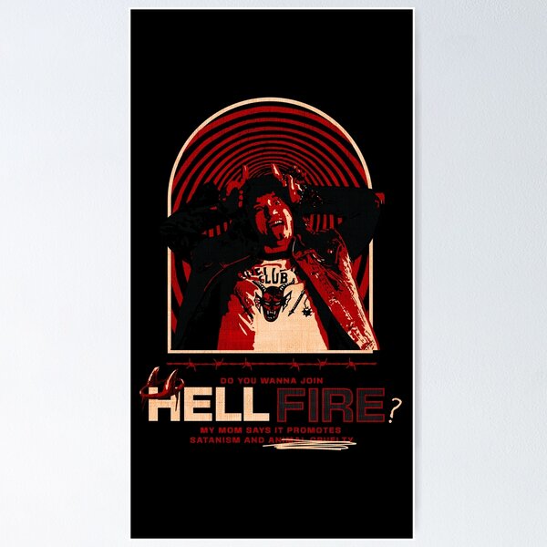 HELLFIRE CLUB Stranger Things  Poster for Sale by PetShopShirts