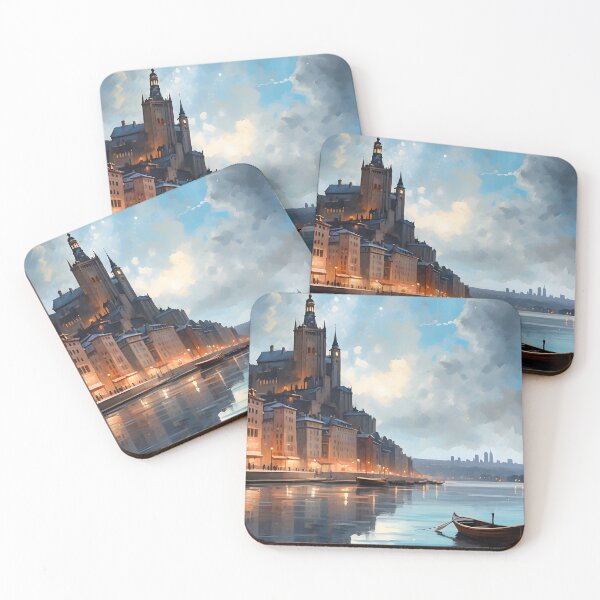 Item preview, Beautiful European Town, Quite Calming Night designed and sold by PlanetMarker.
