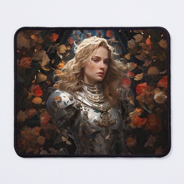 Item preview, Guardian of Blossoms The Silver-clad Warrior designed and sold by Newpixelland.