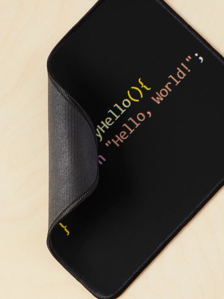 Thumbnail 2 of 5, Mouse Pad, JavaScript Greetings - "Hello, World!" designed and sold by Photoshop Is My Passion.