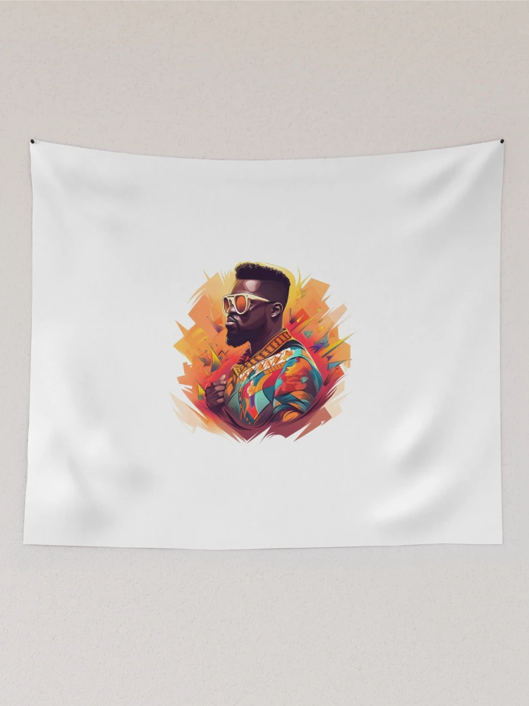 Thumbnail 2 of 3, Tapestry, Sarkodie Rapper designed and sold by Ragil-Studio.