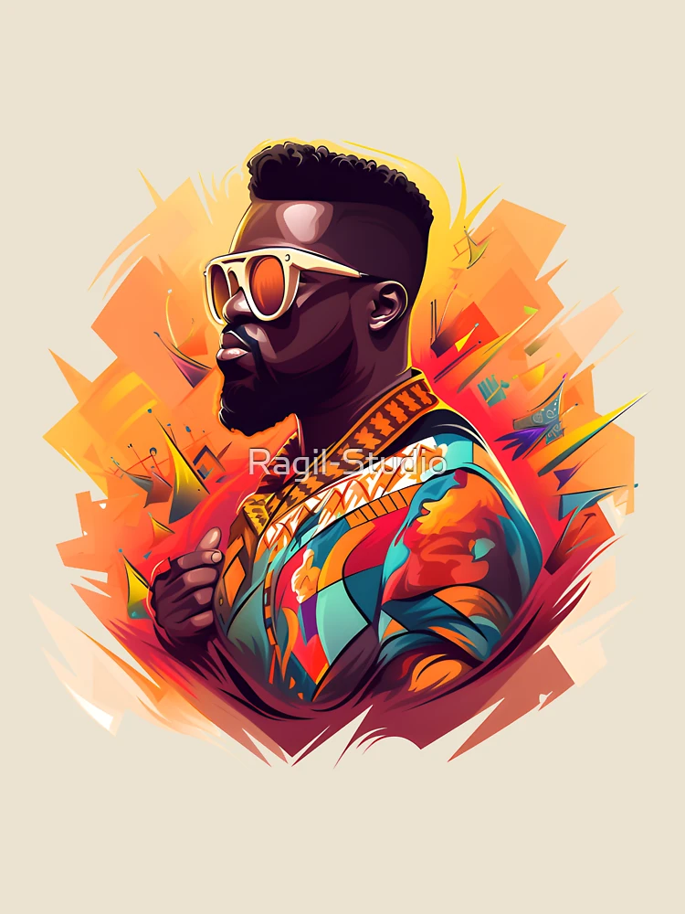 Thumbnail 4 of 4, Relaxed T-Shirt, Sarkodie Rapper designed and sold by Ragil-Studio.