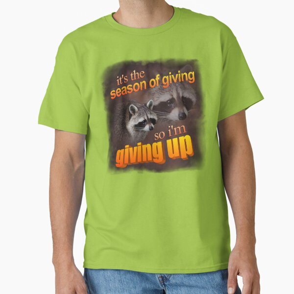 Item preview, It's the season of giving, so I'm giving up - holiday raccoon designed and sold by snazzyseagull.