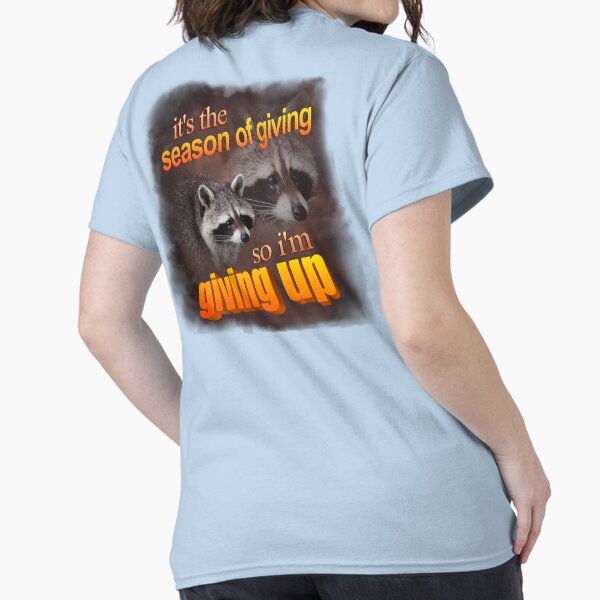 Item preview, It's the season of giving, so I'm giving up - holiday raccoon designed and sold by snazzyseagull.
