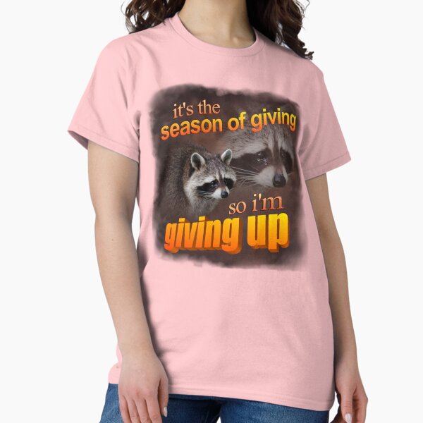 Item preview, It's the season of giving, so I'm giving up - holiday raccoon designed and sold by snazzyseagull.