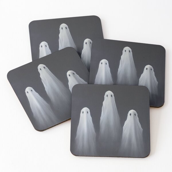 Item preview, Three Dapper Ghosts: Minimalistic Halloween Art designed and sold by krishutd.
