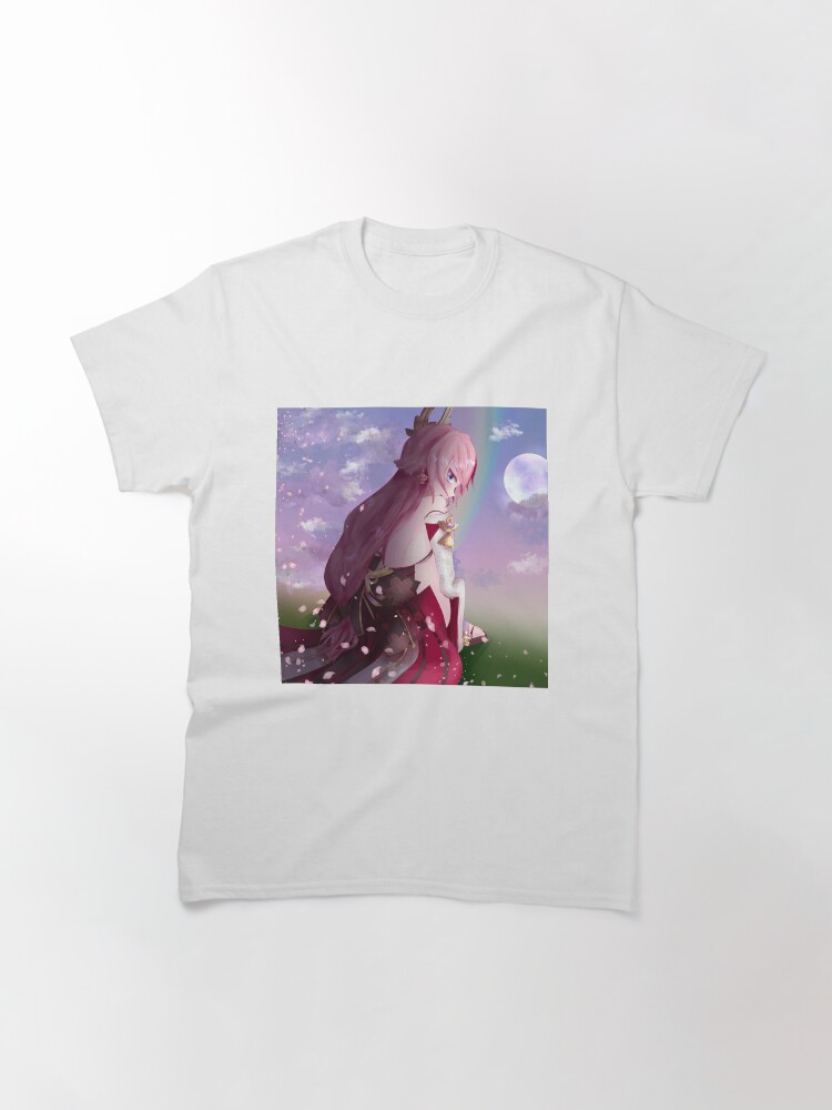Thumbnail 3 of 7, Classic T-Shirt, Tsukimi - Moonviewing with Yae designed and sold by resurrexia.