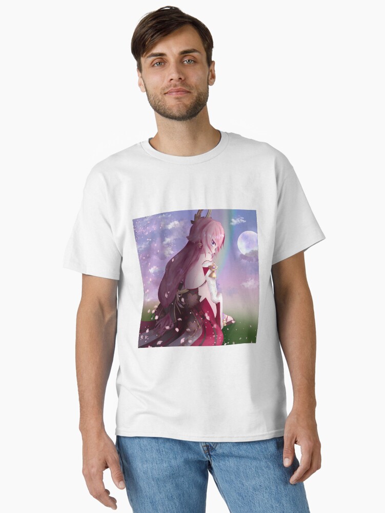 Thumbnail 1 of 7, Classic T-Shirt, Tsukimi - Moonviewing with Yae designed and sold by resurrexia.