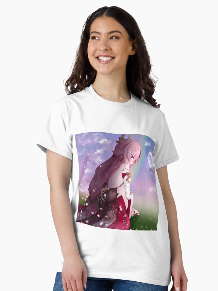Thumbnail 2 of 7, Classic T-Shirt, Tsukimi - Moonviewing with Yae designed and sold by resurrexia.