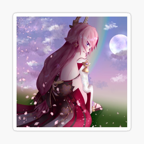 Tsukimi - Moonviewing with Yae Sticker