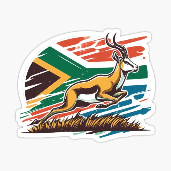 Springbok Rugby South Africa Flag Sticker For Sale By Maximinano100k Redbubble 8097