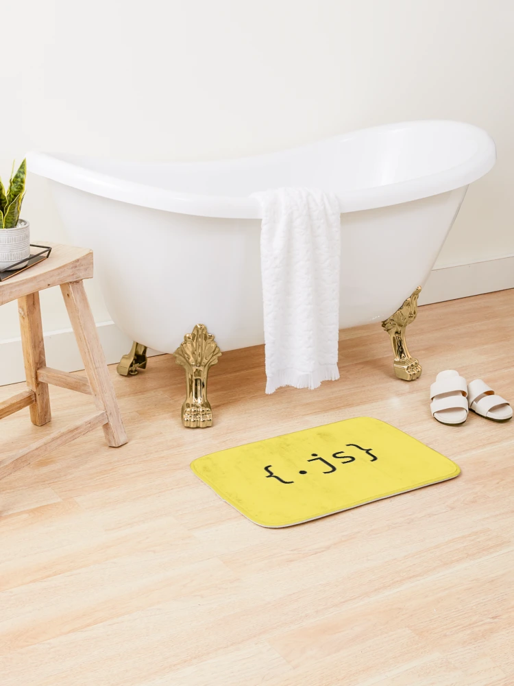 Thumbnail 2 of 6, Bath Mat, .js - JavaScript coding designed and sold by Photoshop Is My Passion.