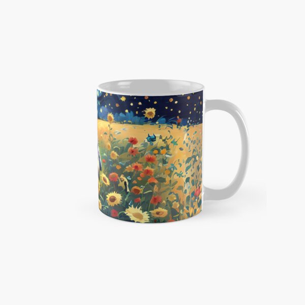 Item preview, Totoro in a Sunflower Field with Starry Night Background designed and sold by karpark.