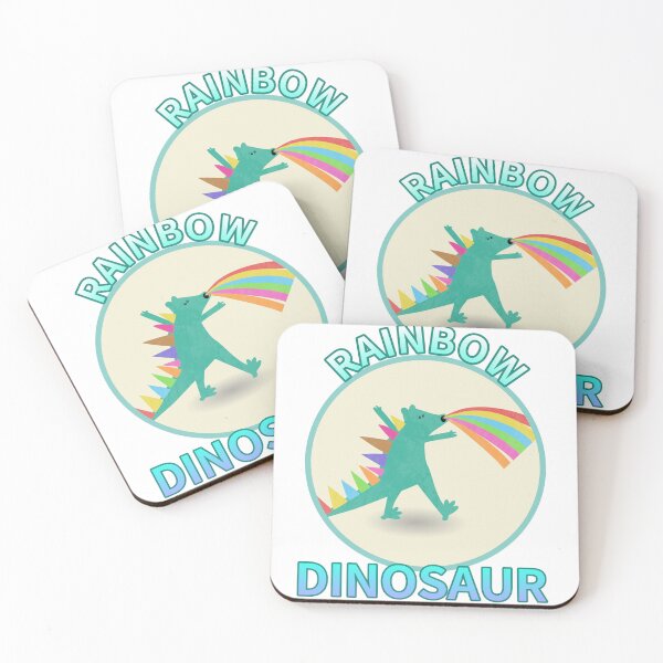 Item preview, rainbow dinosaur designed and sold by zzzozzo.