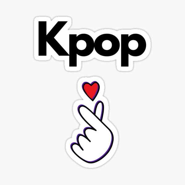 I HEART kpop' Sticker