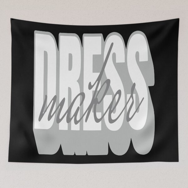 Item preview, Dressmaker gift fashion designer lettering designed and sold by MetalicBabe.